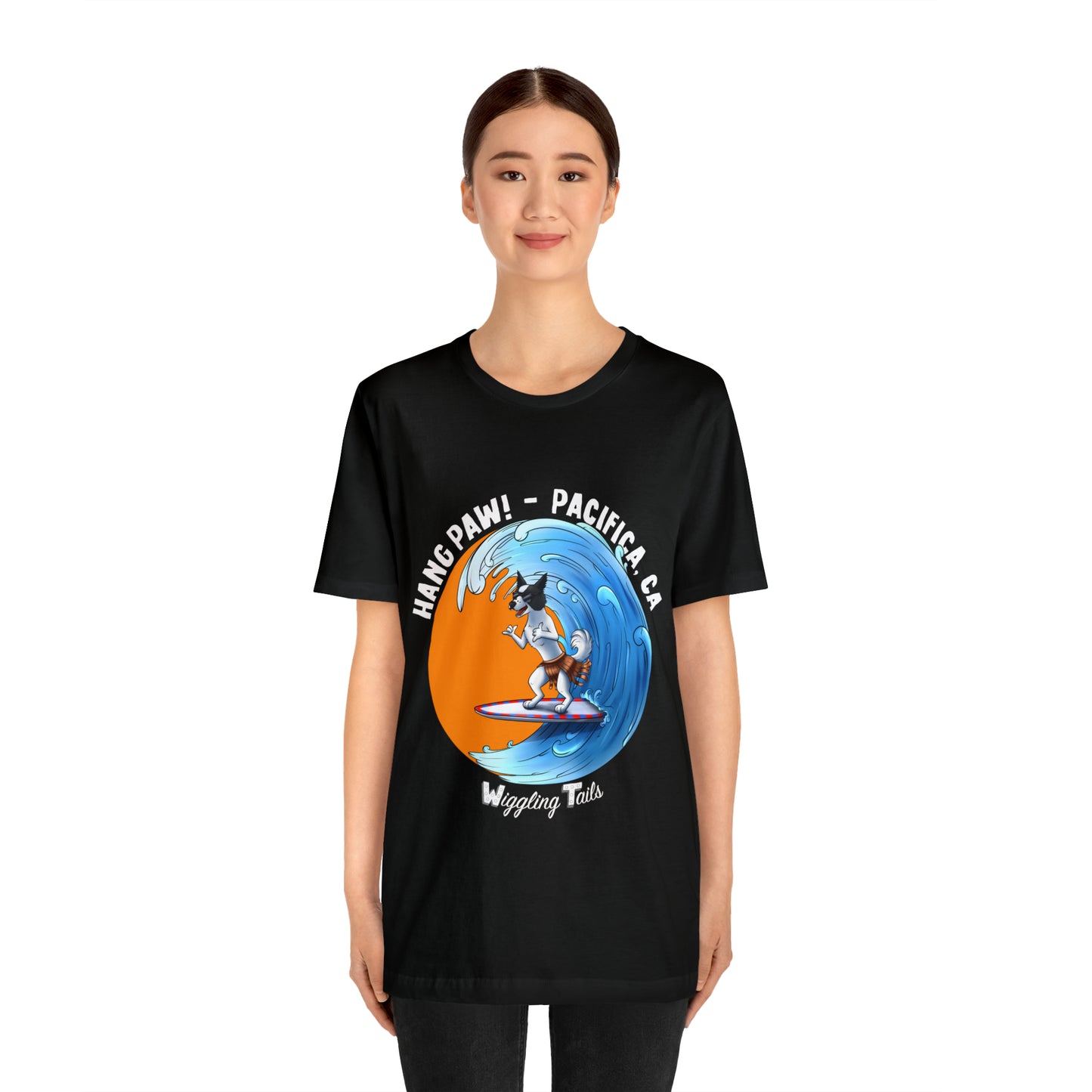 Dog Surfing Unisex Jersey Short Sleeve Tee