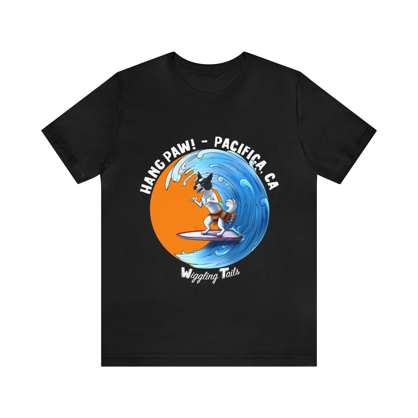 Dog Surfing Unisex Jersey Short Sleeve Tee