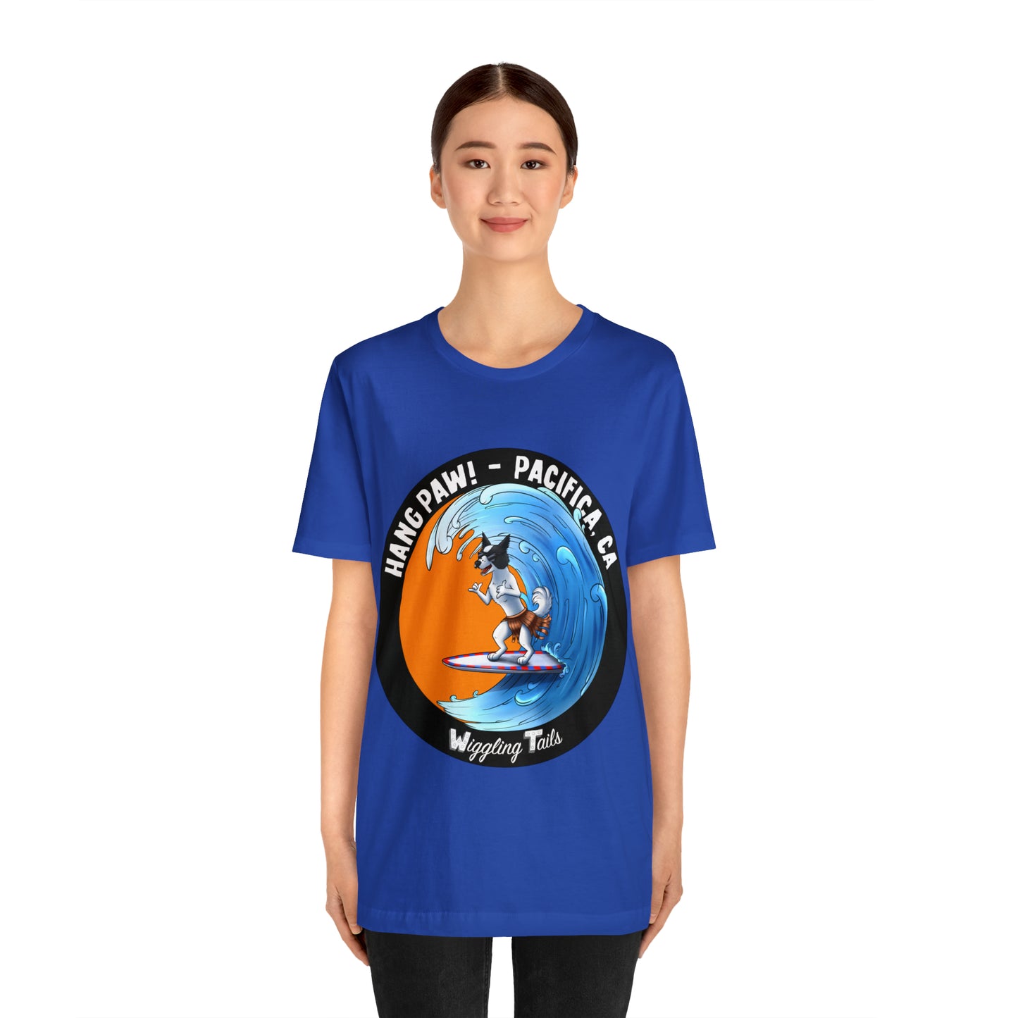 Dog Surfing Unisex Jersey Short Sleeve Tee