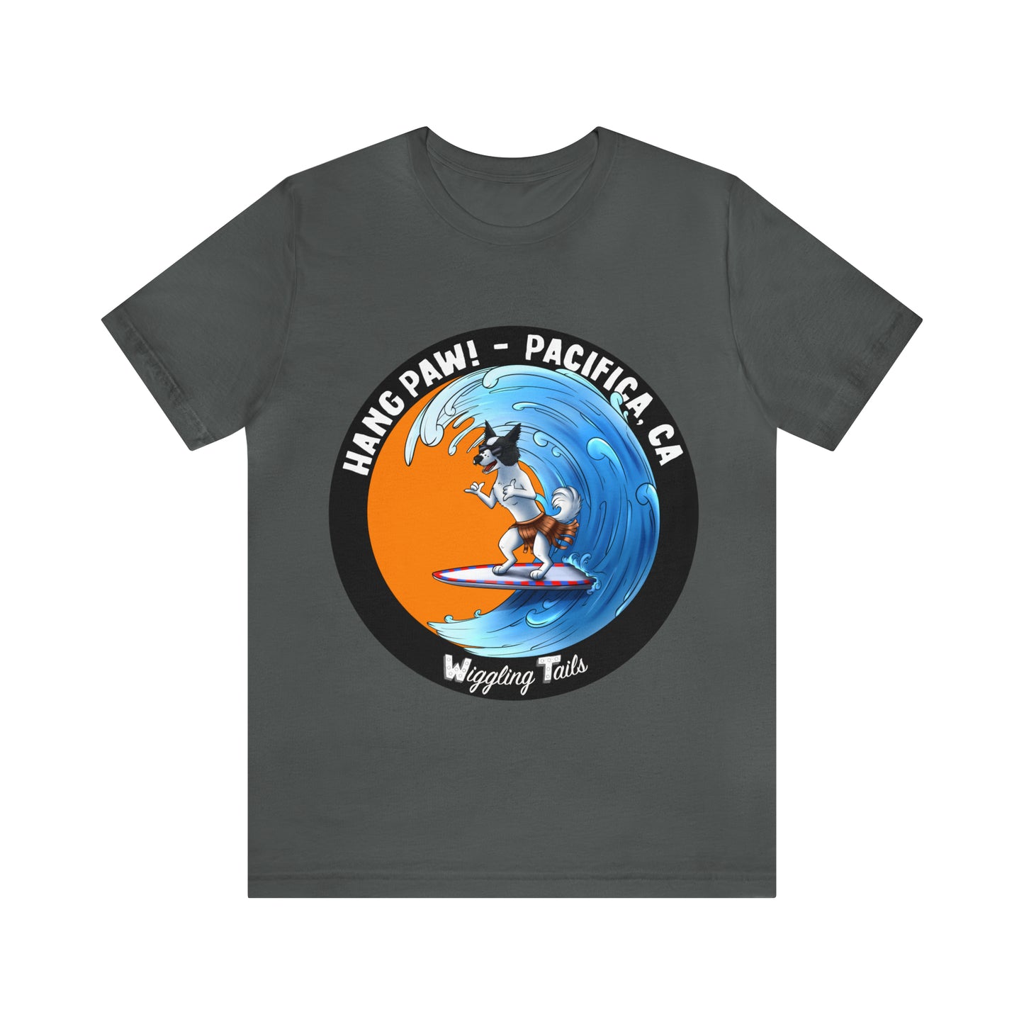 Dog Surfing Unisex Jersey Short Sleeve Tee