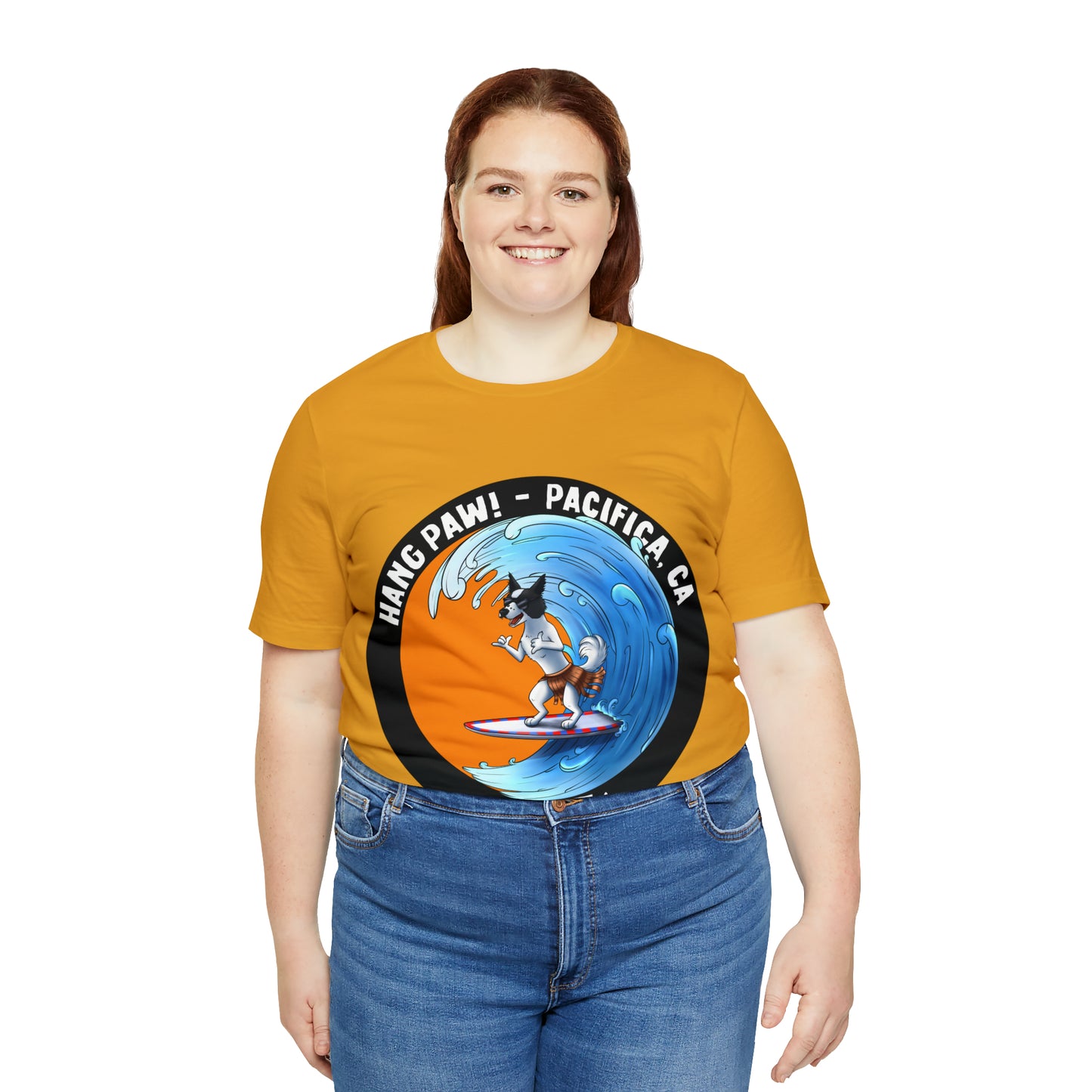 Dog Surfing Unisex Jersey Short Sleeve Tee