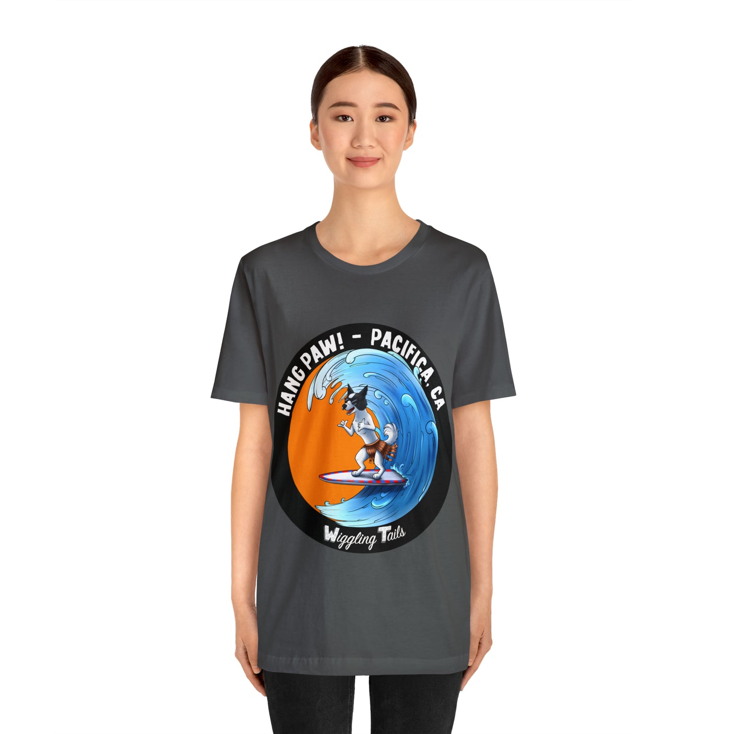 Dog Surfing Unisex Jersey Short Sleeve Tee