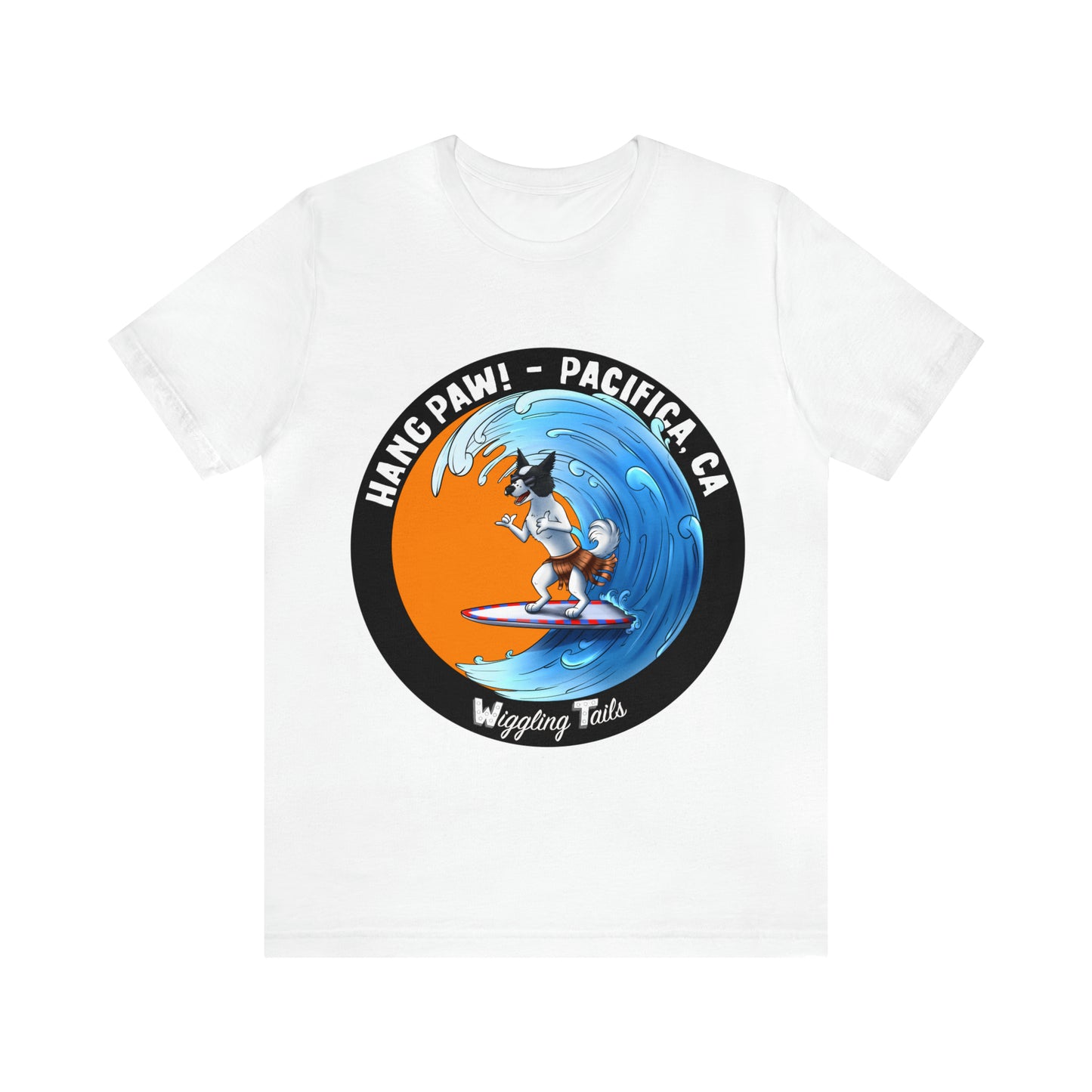 Dog Surfing Unisex Jersey Short Sleeve Tee