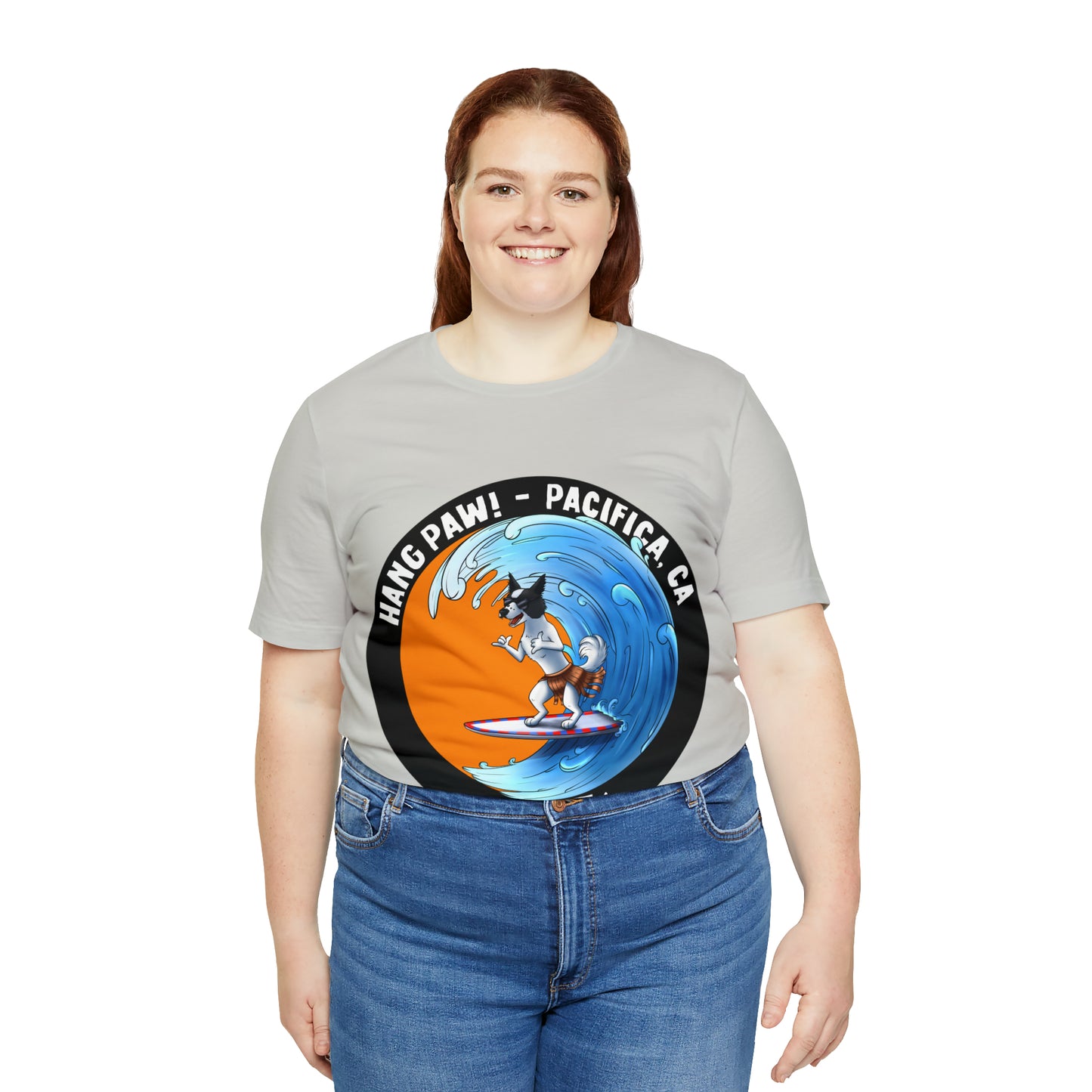 Dog Surfing Unisex Jersey Short Sleeve Tee
