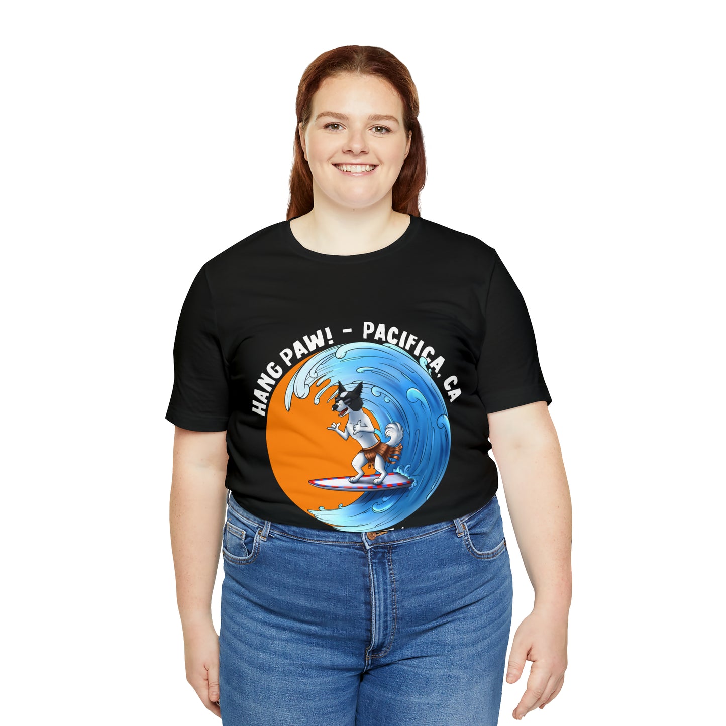 Dog Surfing Unisex Jersey Short Sleeve Tee
