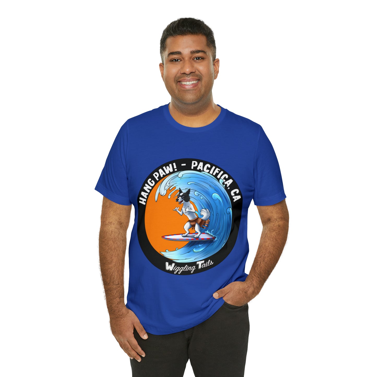 Dog Surfing Unisex Jersey Short Sleeve Tee