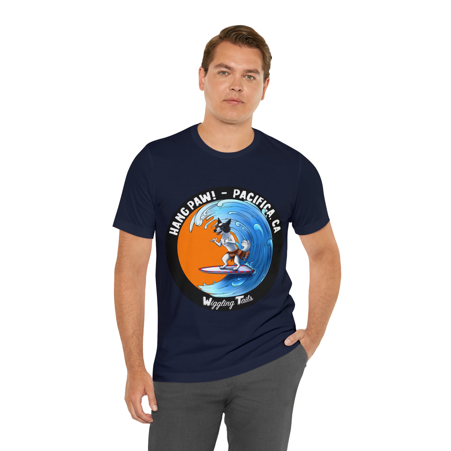 Dog Surfing Unisex Jersey Short Sleeve Tee