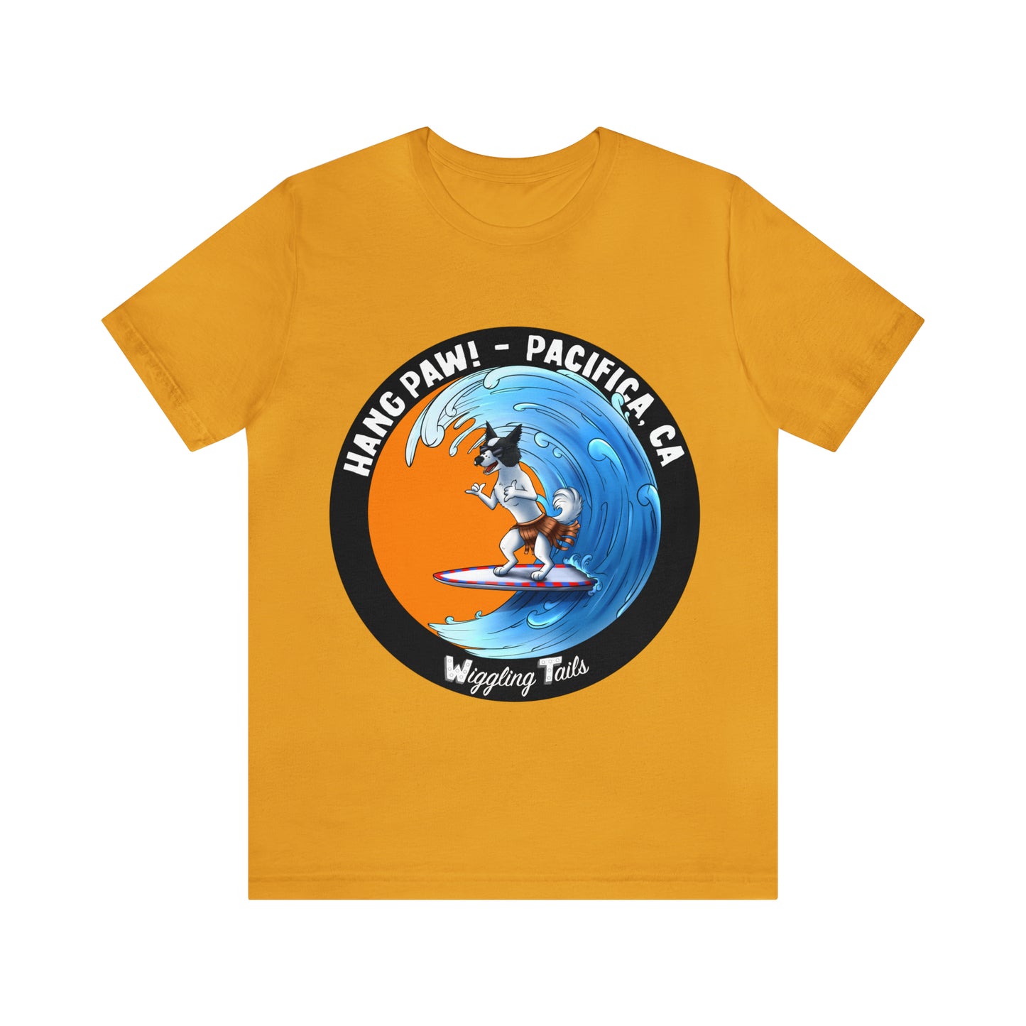Dog Surfing Unisex Jersey Short Sleeve Tee