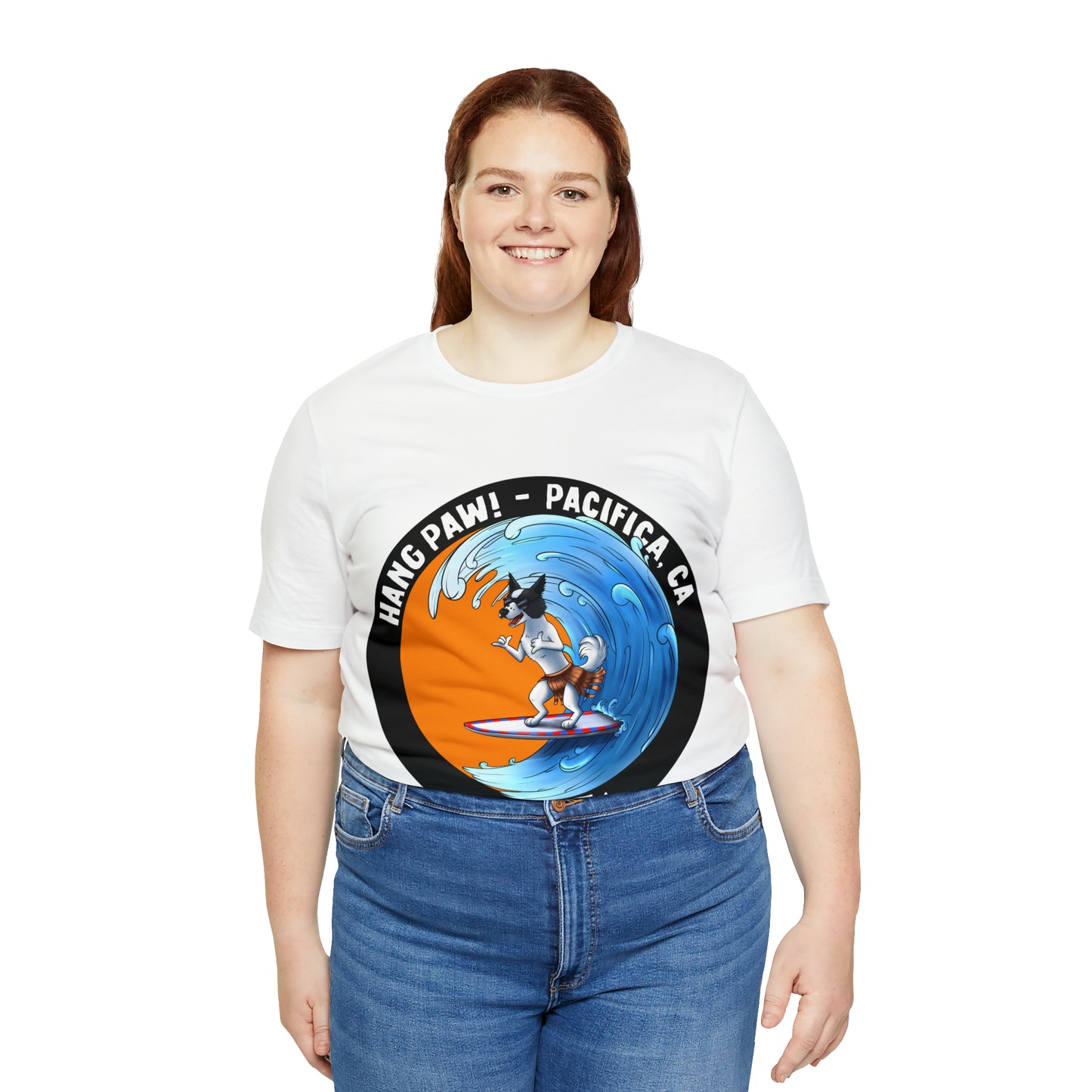 Dog Surfing Unisex Jersey Short Sleeve Tee