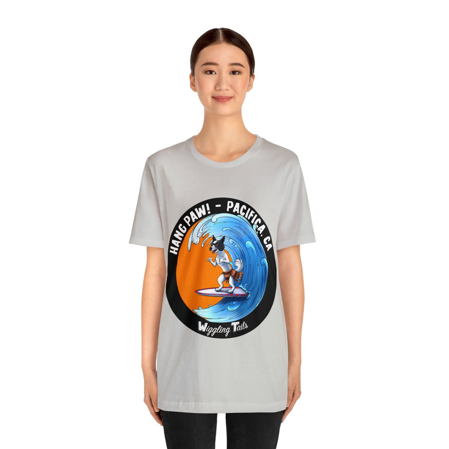 Dog Surfing Unisex Jersey Short Sleeve Tee