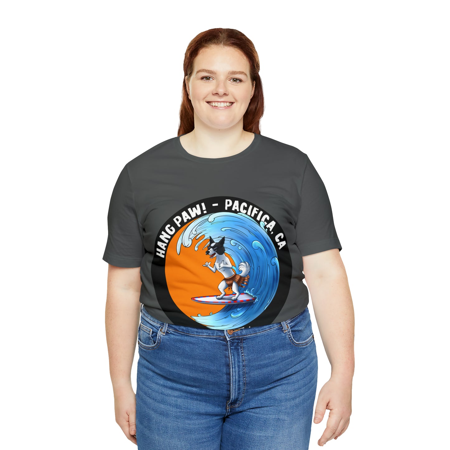 Dog Surfing Unisex Jersey Short Sleeve Tee