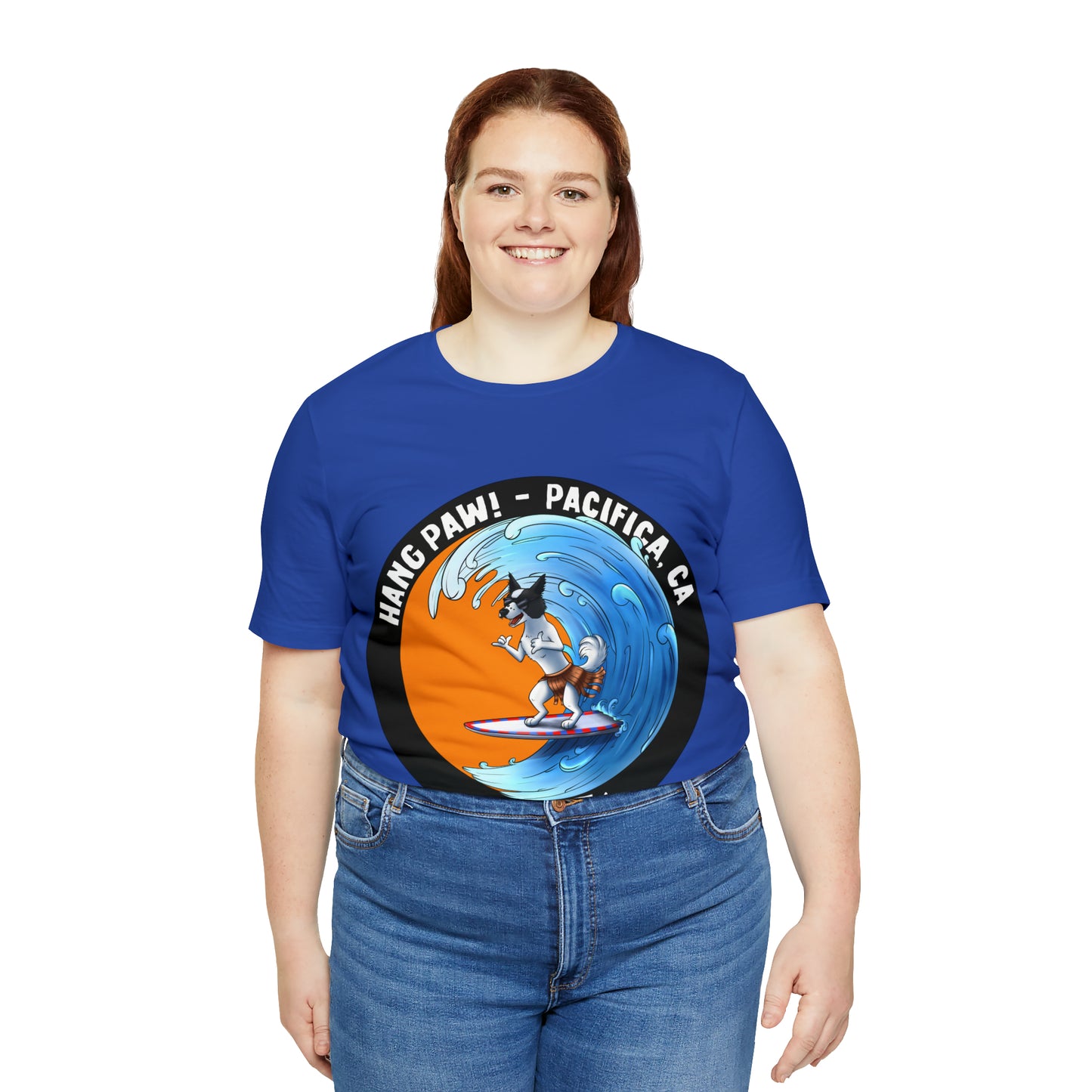 Dog Surfing Unisex Jersey Short Sleeve Tee