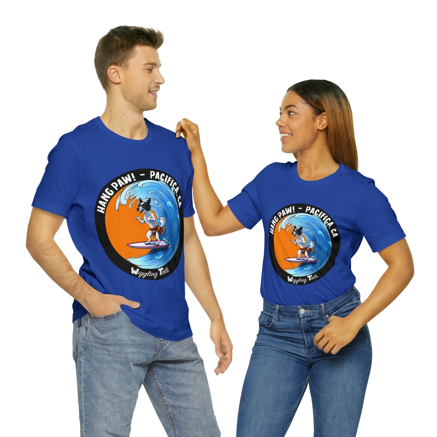 Dog Surfing Unisex Jersey Short Sleeve Tee