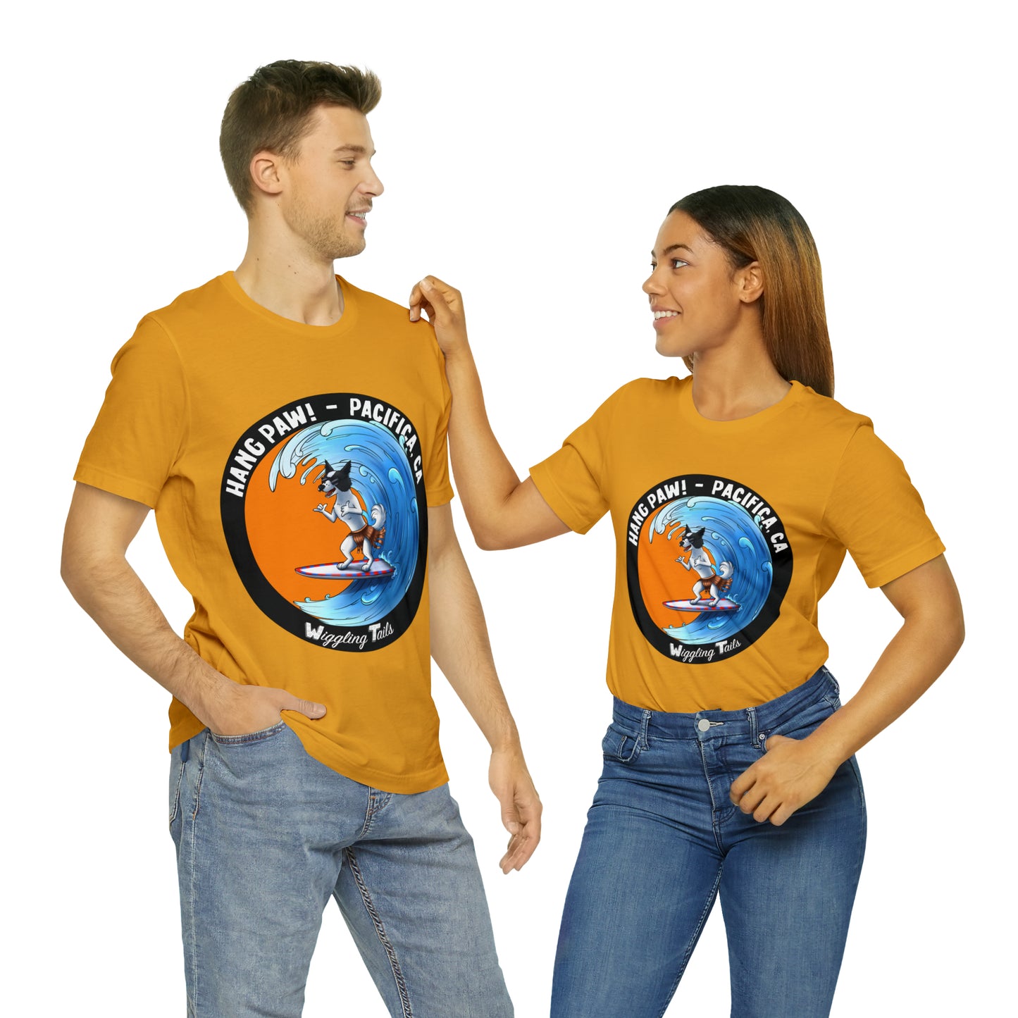 Dog Surfing Unisex Jersey Short Sleeve Tee