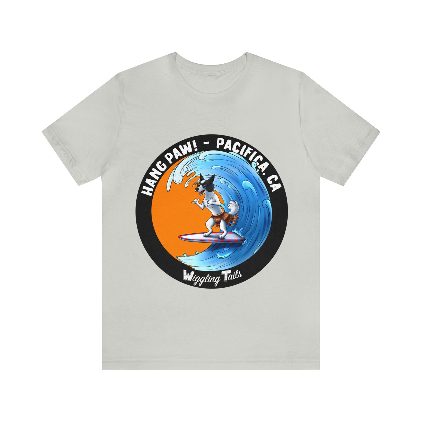 Dog Surfing Unisex Jersey Short Sleeve Tee