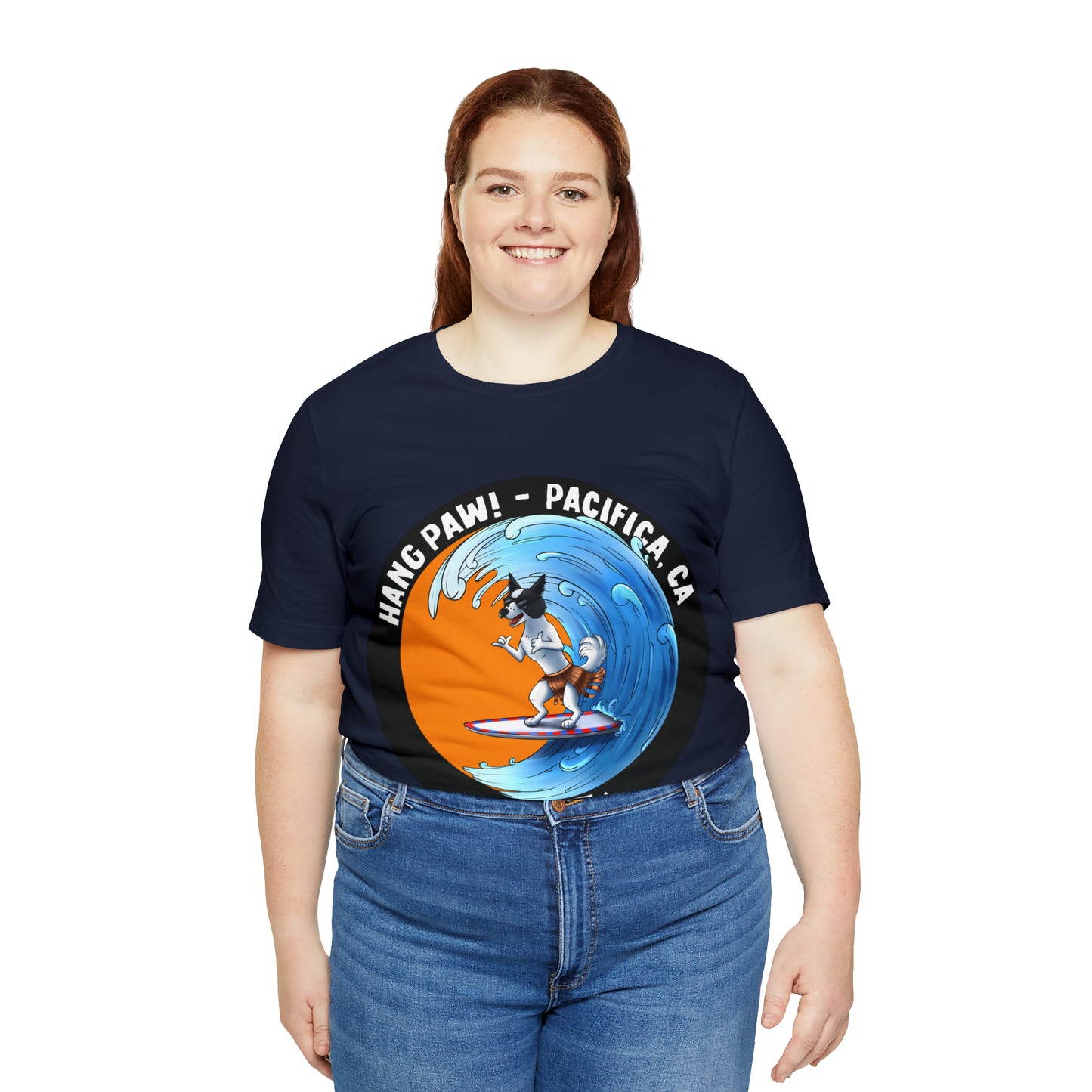Dog Surfing Unisex Jersey Short Sleeve Tee