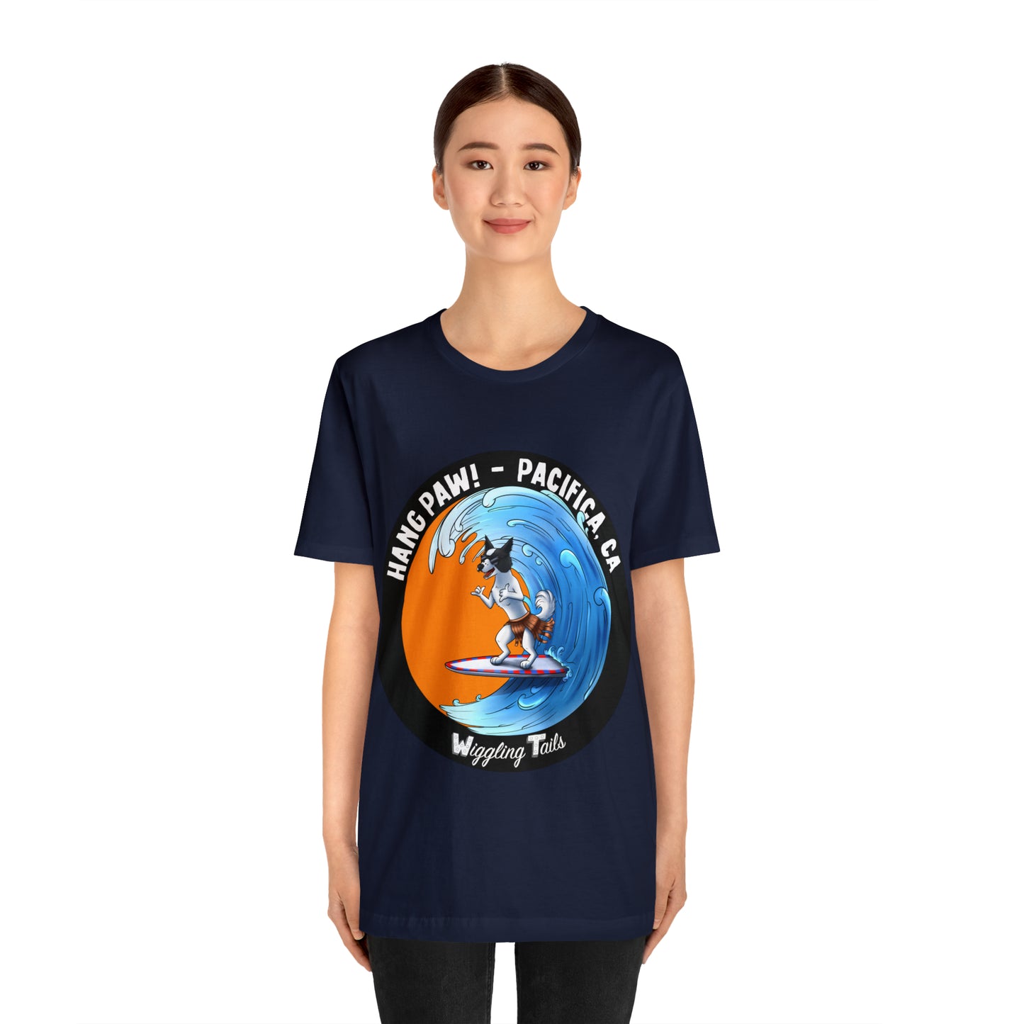Dog Surfing Unisex Jersey Short Sleeve Tee